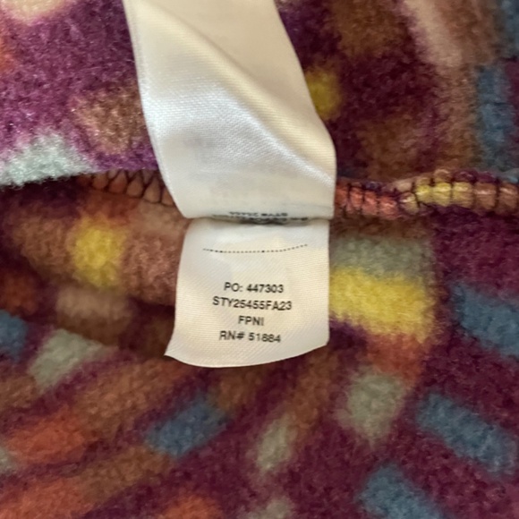 Patagonia Synchilla Pullover Snap Fleece Womens Medium Purple Mountain Patchwork - Picture 9 of 10